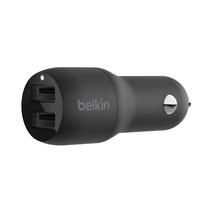 Belkin CCB001BTBK Car Charge Boost Charge Dual USB-A Car Charger 24W - CCB001BTBK