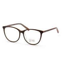 Oculos de Grau Feminino Visard HD107 C3 55-18-140 - Marrom e Laranja