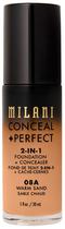 Base Liquido Milani Conceal + Perfect 2IN1 08A Warm Sand - 30ML