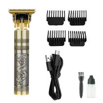 Aparador / Cortadora de Cabelo e Barba Daling Hair Clipper USB Recarregavel DL-1503 - Dourado
