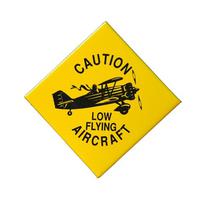 Fridge Magnet - Caution Low Flying Aircraft NAPX600-Lfa