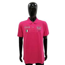 Camiseta La Martina Polo Masculino Eq.JMP600 04 Italia Volcano