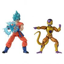 Boneco Bandai Dragon Ball Super Dragon Stars Battle Pack - Golden Frieza e Super Saiyan Blue Goku (37169)