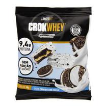 Alfajor de Proteina com Suplemento Crokwhey Cookies Cream 50G Landerfit