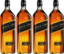 Whisky Johnnie Walker Black Label 12 Years Exclusivo Pack 4 X 1L