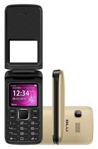 Celular Blu Zoey Flex 3G Z170L Dual Sim Tela 1.8" Dourado - Garantia 1 Ano No Brasil