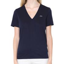 Camiseta Lacoste Feminina TF3846-166 46 - Azul