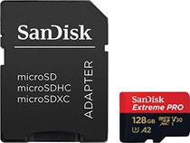 Cartao de Memoria Micro SD Sandisk SDSQXCD 128GB Extreme Pro 200 MB/s