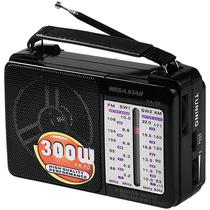 Radio Portatil Megastar RA38 300 Watts P.M.P.O - Preto