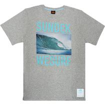 Camiseta Sundek Wesurf Taresh M864TEJ78TW Tamanho XL Masculino - Grey Melange