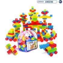 Brinquedo Educativo Infantil - Blocos de Montagem - 138 Pecas - F0199