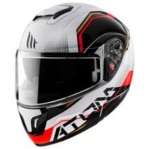Capacete MT Helmets Atom SV Quark B5 - Articulado - Tamanho XL - com Oculos Interno - Gloss Pearl Red