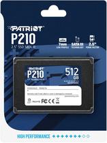 HD SSD Patriot P210 SATA III 2.5" 512GB 520/430 MB/s