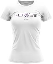 Camiseta Heroe's Donna Branco / Purple - Feminina