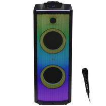 Caixa Karaoke Aiwa Flame Line AWPOK100D 6.5" 2.000 P.M.P.O Watts com Bluetooth/USB e Radio FM - Preta