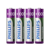 Pilhas Recarregavel Philips AAA com 4 Pilhas / 1000MAH - R03B4RTU10/97