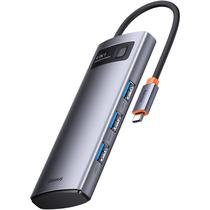 Hub USB-C 4 Em 1 Baseus WKWG070013 4 USB-A 3.0 - Gray