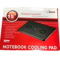 Notebook Suporte c/2 Fan Omega 15" USB Preto - NB Cooler Omega