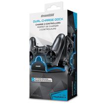 Charger Dual Dock Dreamgear PS4 - Preto e Azul (DGPS4-6402)