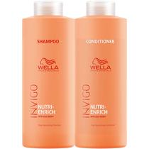 Kit Wella Invigo Nutri-Enrich Shampoo 1L + Condicionador 1L