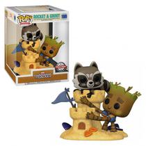 Funko Pop Moment Guardians Of The Galaxy Exclusive - Rocket e Groot 1089