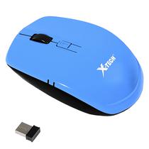 Mouse Sem Fio X-Tech XT-MS763 USB Ate 3.200 Dpi - Azul/Preto