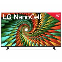 Smart TV LED 55" LG 55NANO77 Uhd 4K Nanocell com Wi-Fi/Bluetooth/Webos - Preto