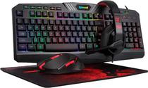 Teclado Kit + Mouse + Fone + Mouse Pad Redragon Gaming Essentials S101-BA-2
