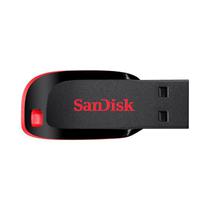 Pen Drive de 128GB Sandisk Cruzer Blade SDCZ50-128G-B35 USB 2.0 - Preto / Vermelho