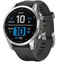 Smartwatch Garmin Fenix 7S 010-02539-01 42 MM com GPS/Wi-Fi - Prata/Preto