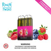 Vap Pod Descartavel Randm Twins 14ML 2 Em 1 / 6000 Puffs - Strawberry Ice / Mixed Fruit