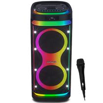 Caixa Karaoke Aiwa AWPOH6D 2 de 10" 1.000 Watts P.M.P.O com Bluetooth/USB e Radio FM - Preta