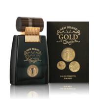 Perfume New Brand Gold Masculino 100 ML. Edt