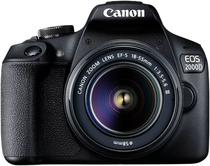 Camera Digital Canon Eos 2000D Kit 18-55MM III DSLR - Preto