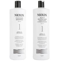 Nioxin Duo System NO1 Natural Hair Light Thinning Shampoo + Condicionador 1LT
