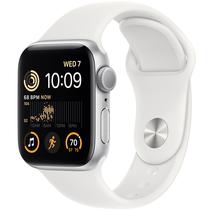 Apple Watch Se 2A Geracao Caixa de Aluminio Em Prata e Correia Esportivo Em Cor Branco 44 MM M/L MNTJ3LL/A