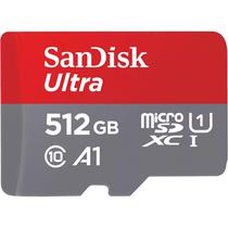 Cartão de Memória Micro SD Sandisk Ultra 150 MB/s C10 U1 512 GB com Adaptador (SDSQUAC-512G-GN6MA)