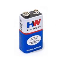 Bateria 9V - Hi-Watt Bateria - Caixa com 10 Unidades