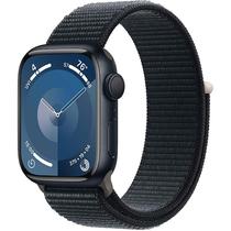 Apple Watch Series 9 Caixa de Aluminio Em Meia-Noite e Correia Esportiva Loop Em Cor Meia-Noite 45 MM MR9C3LW/A