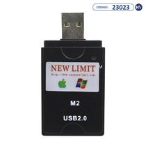Leitor Cartao de Memoria USB New Limit Red Bridge RB-539 - Preto