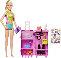 Boneca Barbie Biologa Marinha Mattel - HMH26