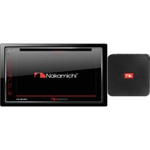 Car Audio Nakamichi NA3020 DVD Bluetooth + Speaker Portatil Nakamichi Cube Box - Preto