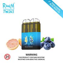 Vap Pod Descartavel Randm Twins 14ML 2 Em 1 / 6000 Puffs - Pink Lemon / Blue Razz Ice