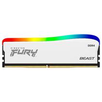 Memoria Ram Kingston Fury Beast DDR4 8GB 3200MHZ RGB - Branco (KF432C16BWA/8)