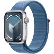 Apple Watch S9 41MM MR923LL/A Silver Aluminum Winter Blue Sport Loop