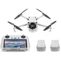 Drone Dji Mini 3 FLY More Combo (Dji RC) (GL) - 4K - com Controle - GPS - Prata