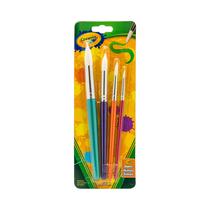 Kit de Pinceles Crayola 053521 Round Brush 4 Piezas