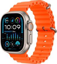 Apple Watch Ultra 2 (GPS + Cellular Caixa de Titanio Em Prata e Correia Esportiva Em Cor Orange Ocean 49 MM)