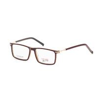Armacao para Oculos de Grau Visard LT013 C5 Tam. 54-16-138MM - Marrom/Dourado