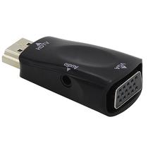 Adaptador HDMI A VGA com Audio - Preto